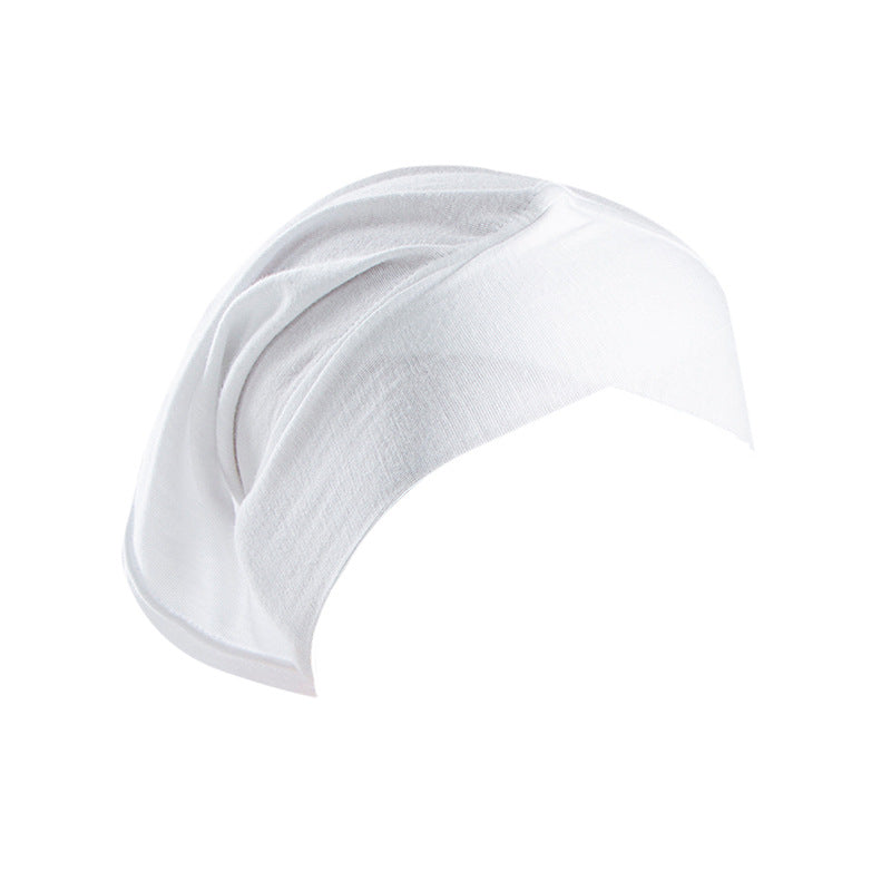 Womens Solid-Color Versatile Headscarf Hat