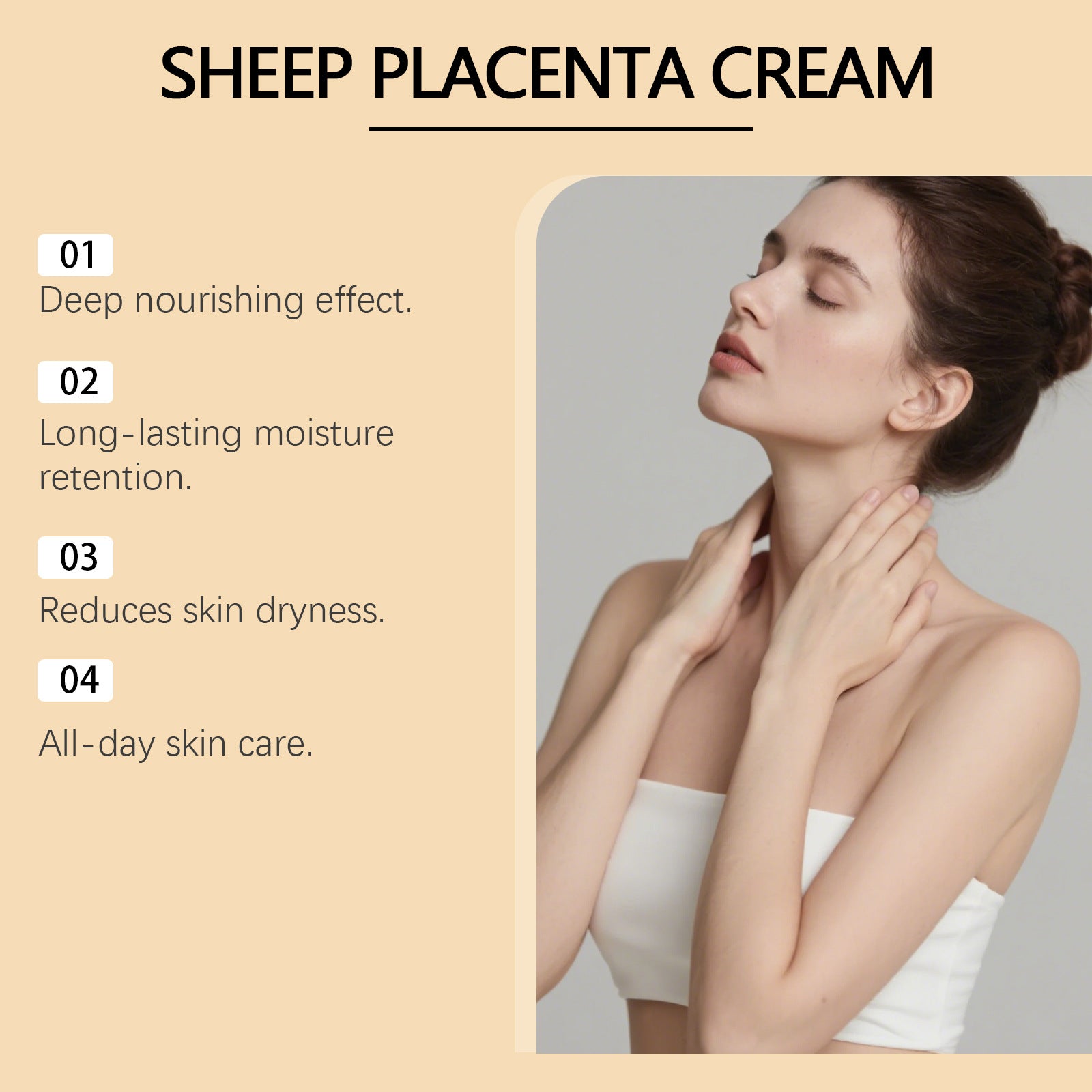 Sheep Placenta Moisturizing Cream A Gentle Formula For Daily Care Of Facial Skin