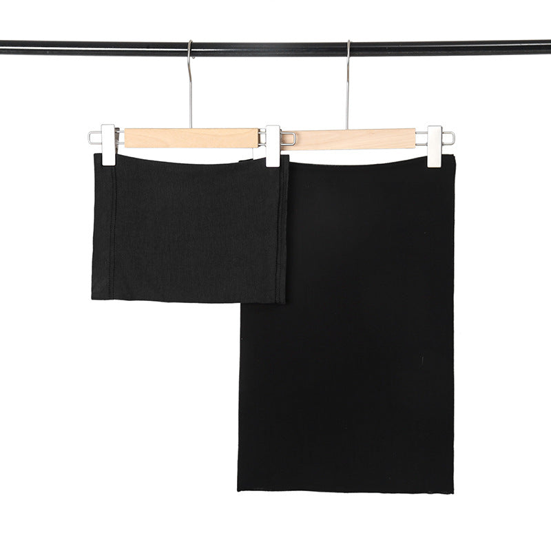 New Wide-brimmed Modal Monochrome Simple Ethnic Headscarf For Women