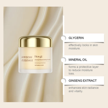HOYGI Ginseng Moisturizing Cream Gentle Nourishing Moisturizing Care Facial Skin Delicate And Tender Care Cream