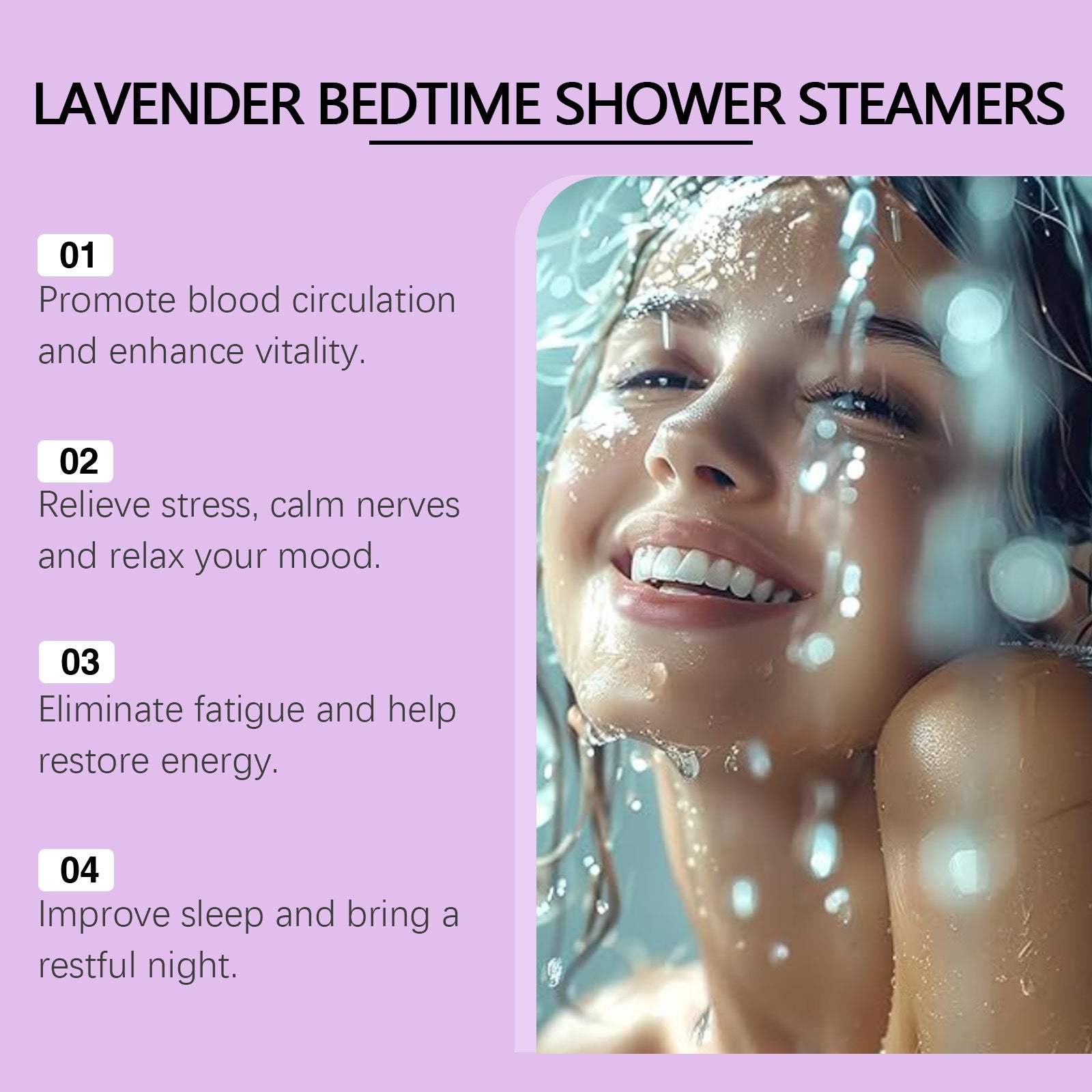 Shower Aromatherapy Sheet -Relieve Physical Discomfort - Gentle Cleansing, and Moisturizing Skin Fragrance