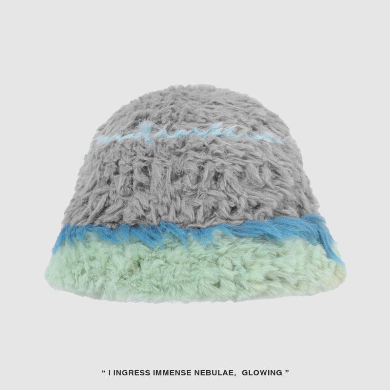 Laid-back Retro Color-block Knit Beanie For Women