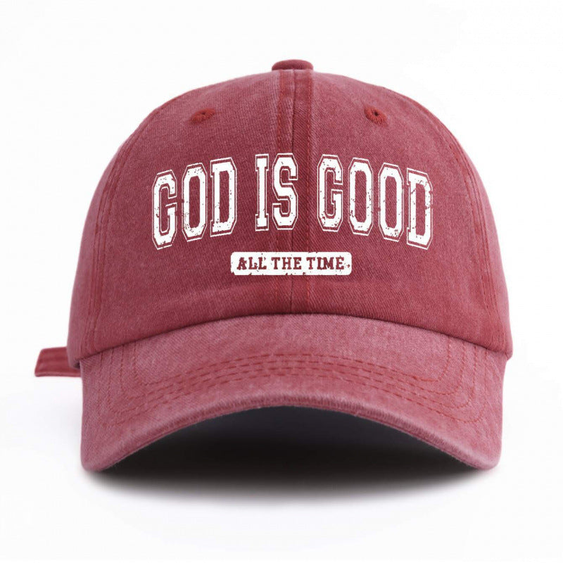 Water-washed Cotton Printed Hat With A Vintage Worn-in Look