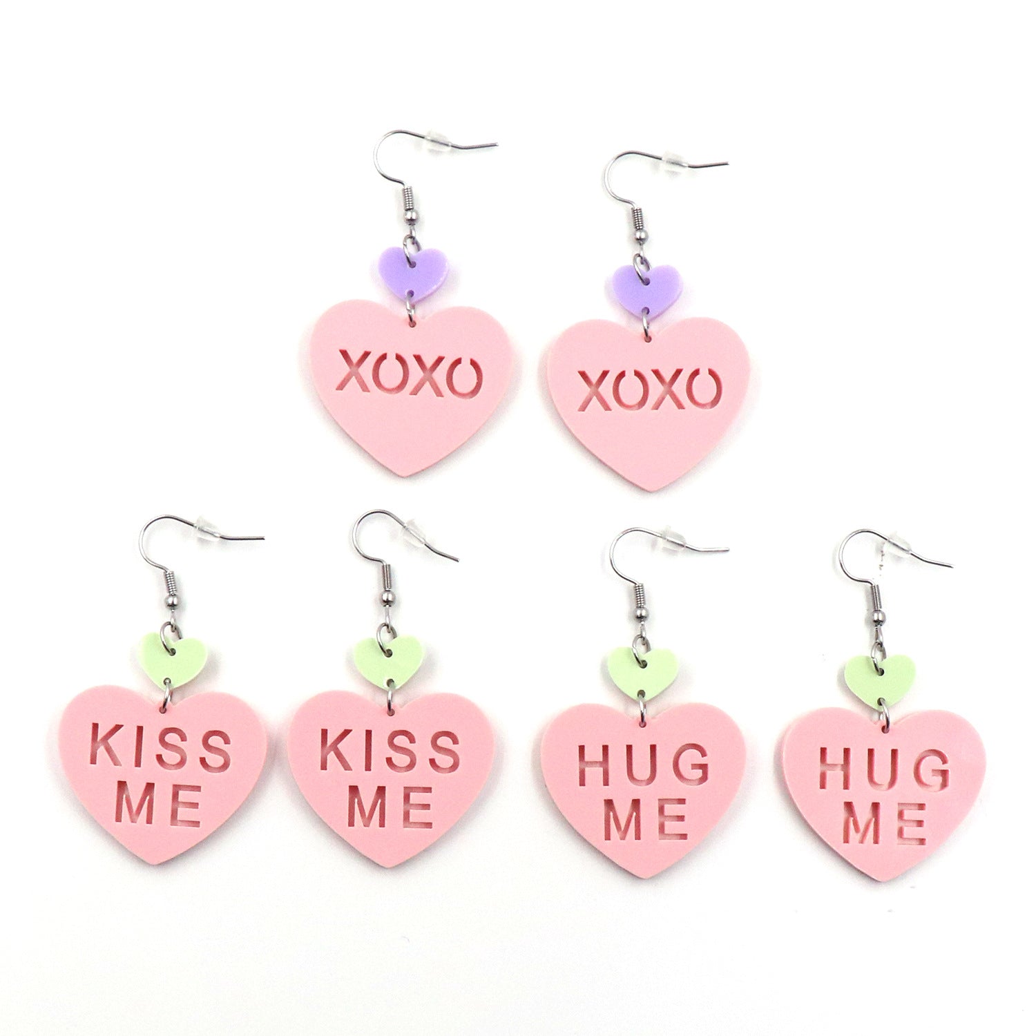 Fashion Love Letter Valentine's Day Gift Cute Acrylic Earrings Jewelry