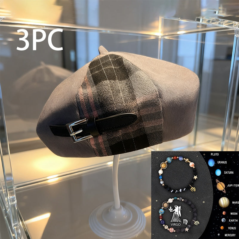 A British-style Casual Painter Hat That Is Versatile And Can Show Off Your Face
