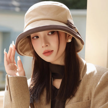 Autumn And Winter New Bow Hat For Women