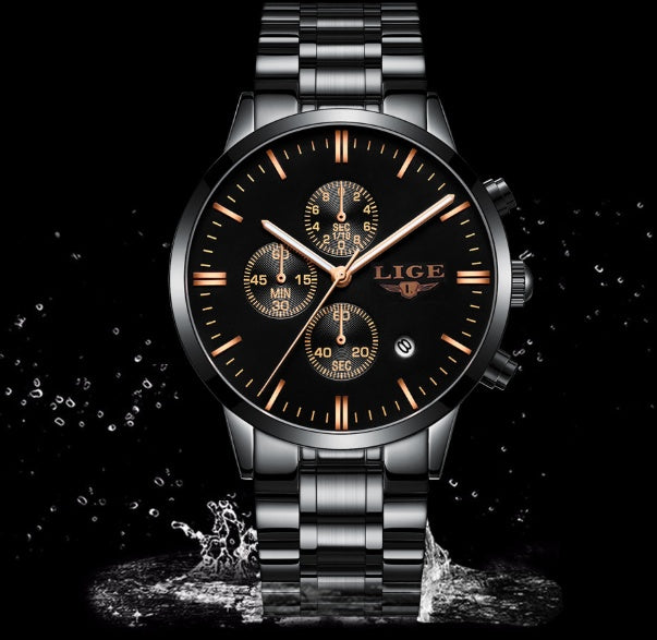 Multifunctional business quartz watch