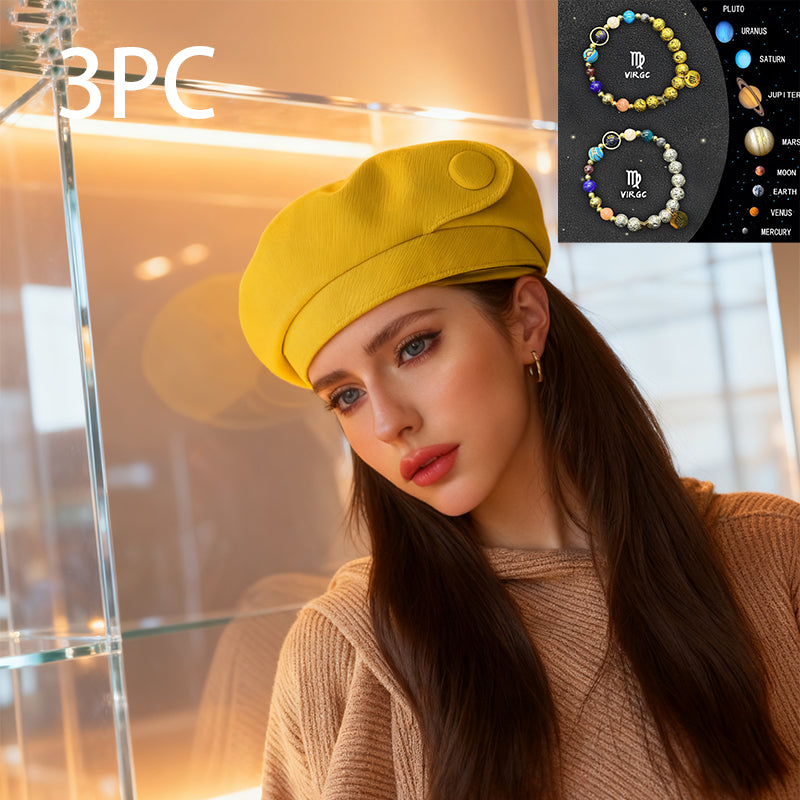 A British-style Casual Painter Hat That Is Versatile And Can Show Off Your Face