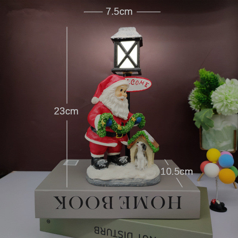 Christmas Gifts - Resin Christmas Snowman Night Light Decoration Christmas Gifts Crafts