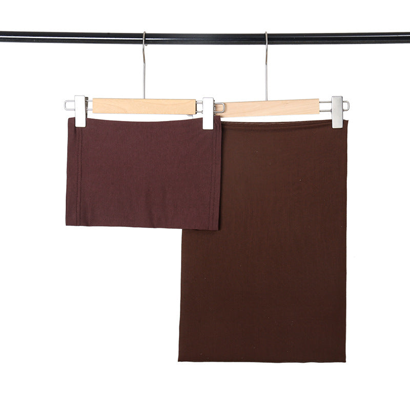 New Wide-brimmed Modal Monochrome Simple Ethnic Headscarf For Women