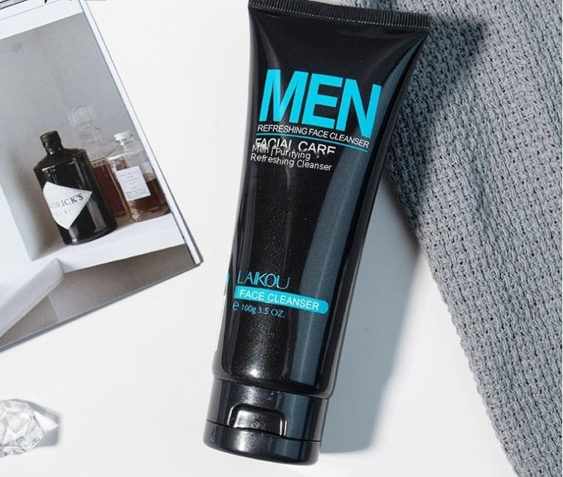 Men's Facial Cleanser Hydrating Mild Non-irritating Deep Cleansing