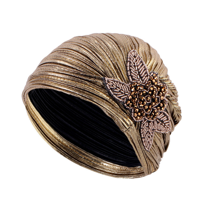 Women's Casual Pleated Ethnic Fabric Headscarf