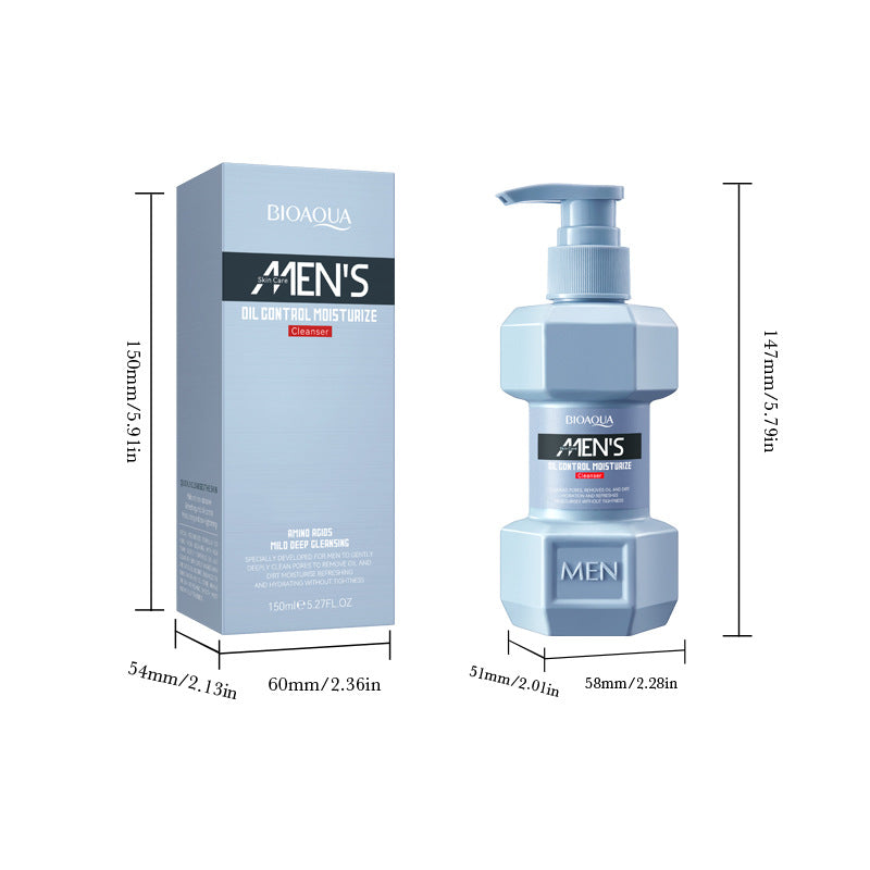 Men's Oil Control Moisturizer Facial Cleanser