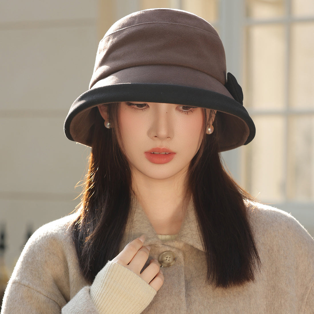 Autumn And Winter New Bow Hat For Women