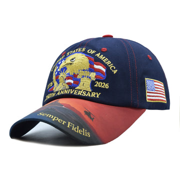 Digital-print Eagle-head Embroidery Baseball Cap Sun Visor Hat