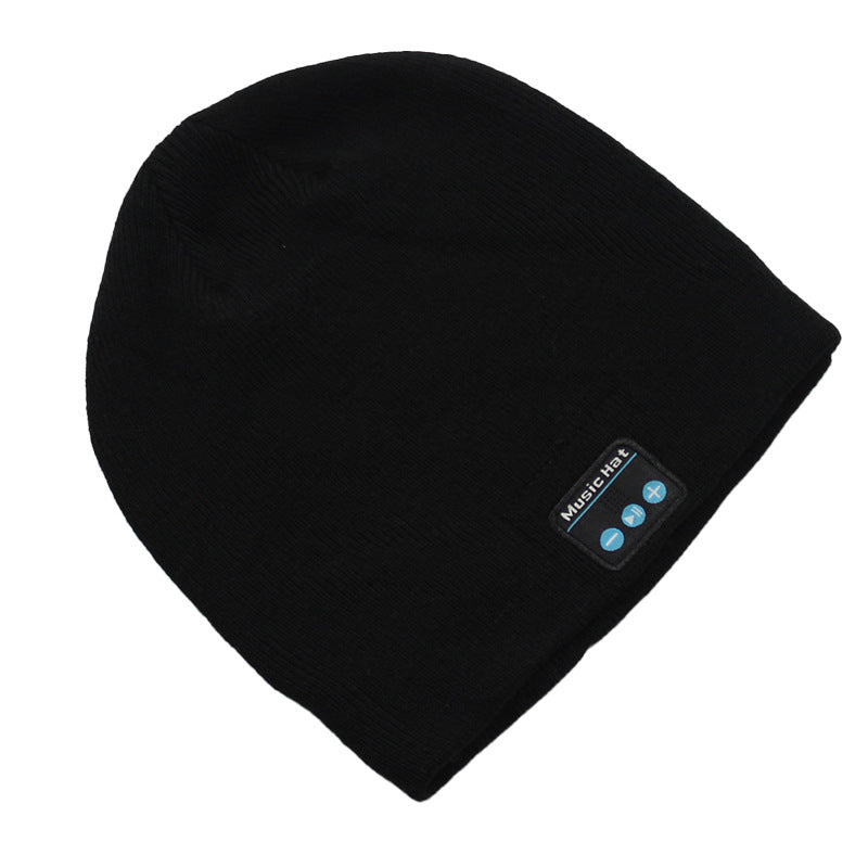Bluetooth 50 Knitted Hat Simple Solid-Color Hip-Hop Style