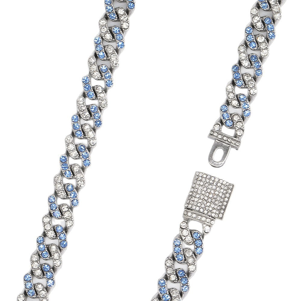 Mens 11mm Box-Clasp Cuban Necklace