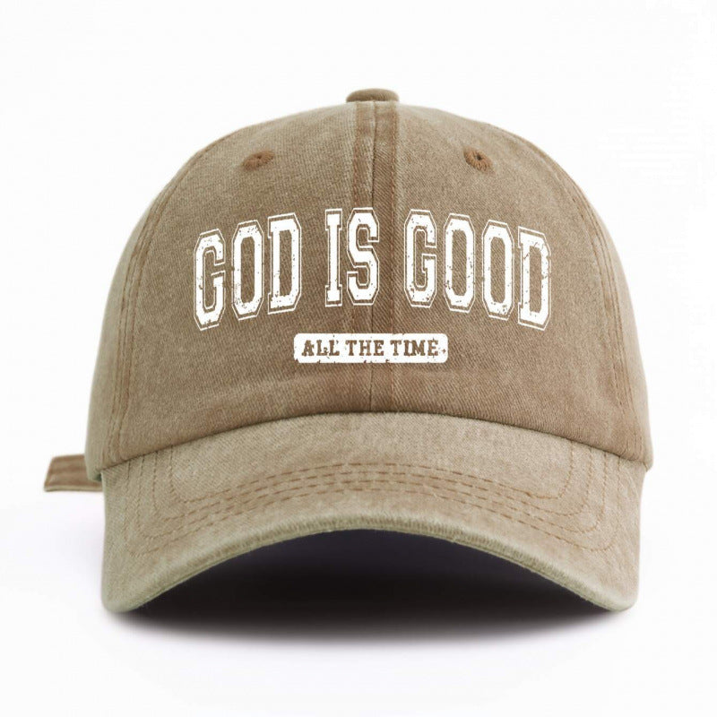 Water-washed Cotton Printed Hat With A Vintage Worn-in Look