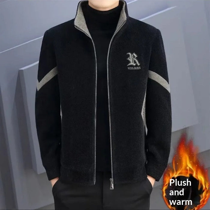 Mens Stylish Wool Casual Warm Coat