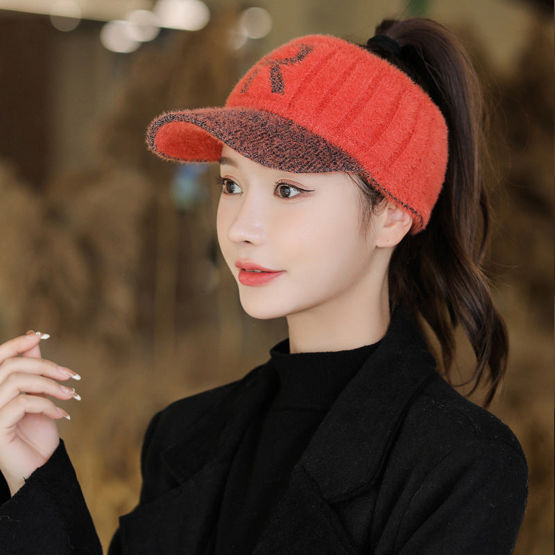 Autumn And Winter New Hat Female Fashion Alphabet Knitting Woolen Cap