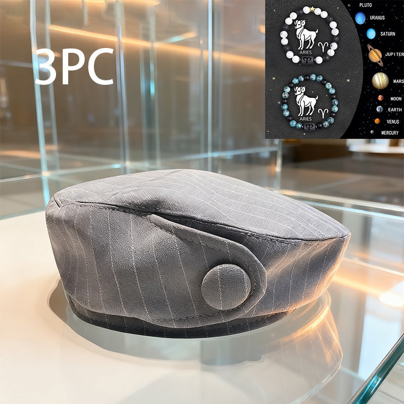 A British-style Casual Painter Hat That Is Versatile And Can Show Off Your Face