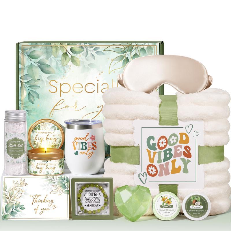 Christmas / Halloween Relax Gift Basket Women - Rose Cash Gift Box