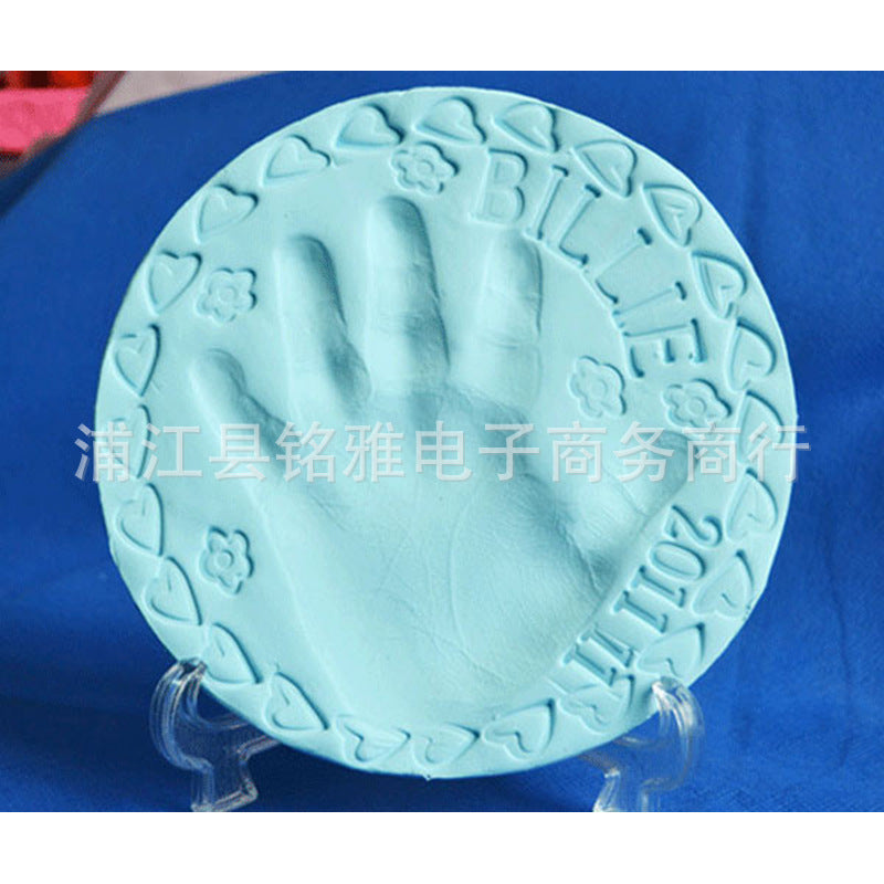 Children's handprint mud clay baby plasticine footprint mud