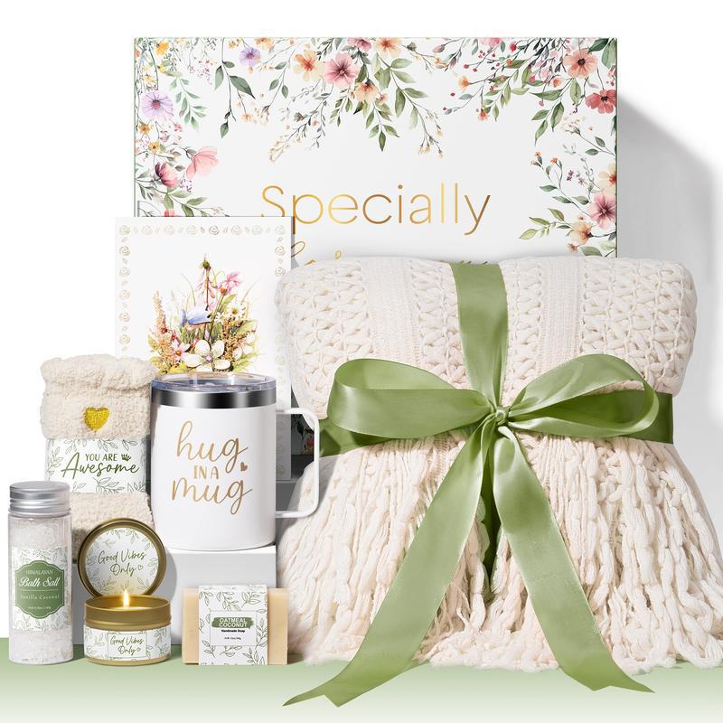 Christmas / Halloween Relax Gift Basket Women - Rose Cash Gift Box
