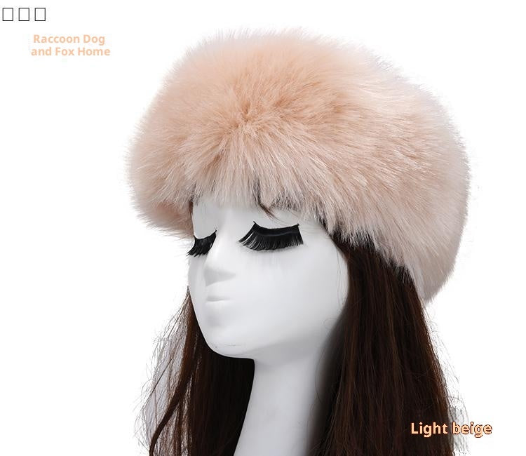 Elastic Faux Fur Fox Fur Headband For Women