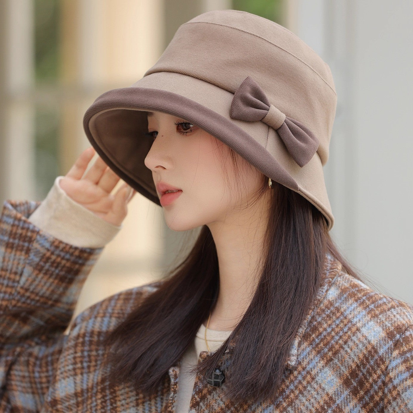 Autumn And Winter New Bow Hat For Women