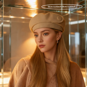 A British-style Casual Painter Hat That Is Versatile And Can Show Off Your Face
