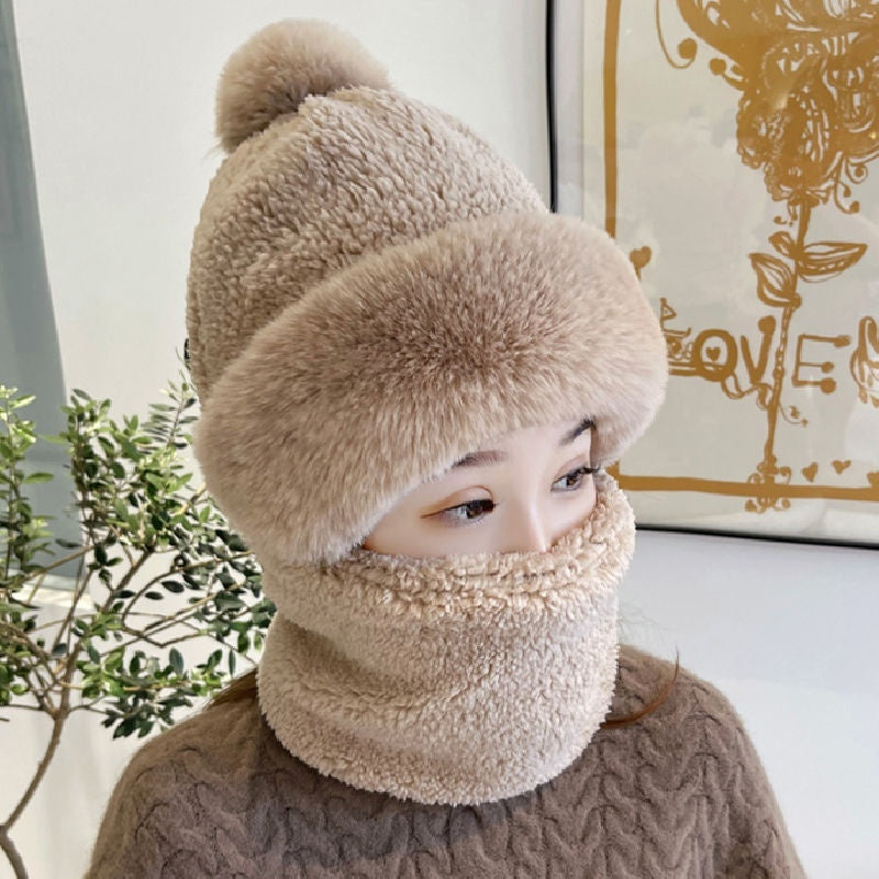 Pullover Hat Scarf Integrated All-match Electric Car Cycling Warm Artifact Windproof Neck Protection