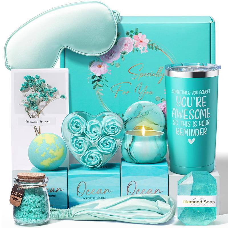 Christmas / Halloween Relax Gift Basket Women - Rose Cash Gift Box