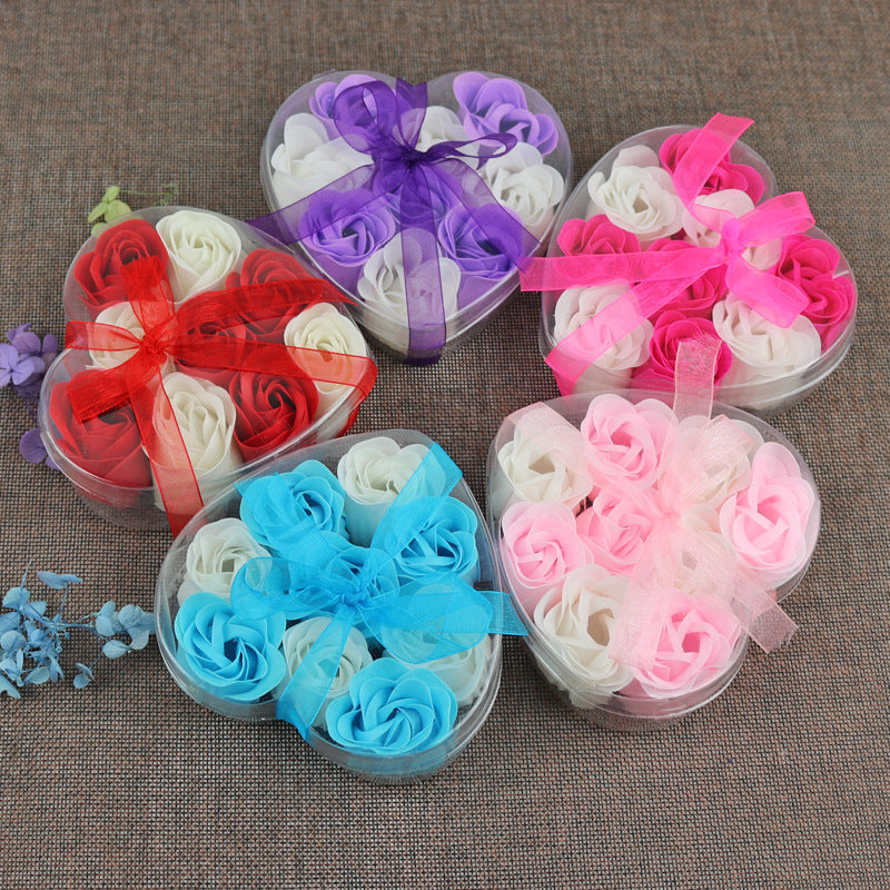 9 roses soap flower
