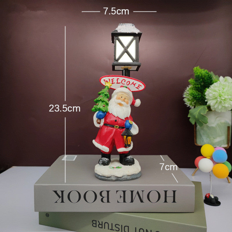 Christmas Gifts - Resin Christmas Snowman Night Light Decoration Christmas Gifts Crafts