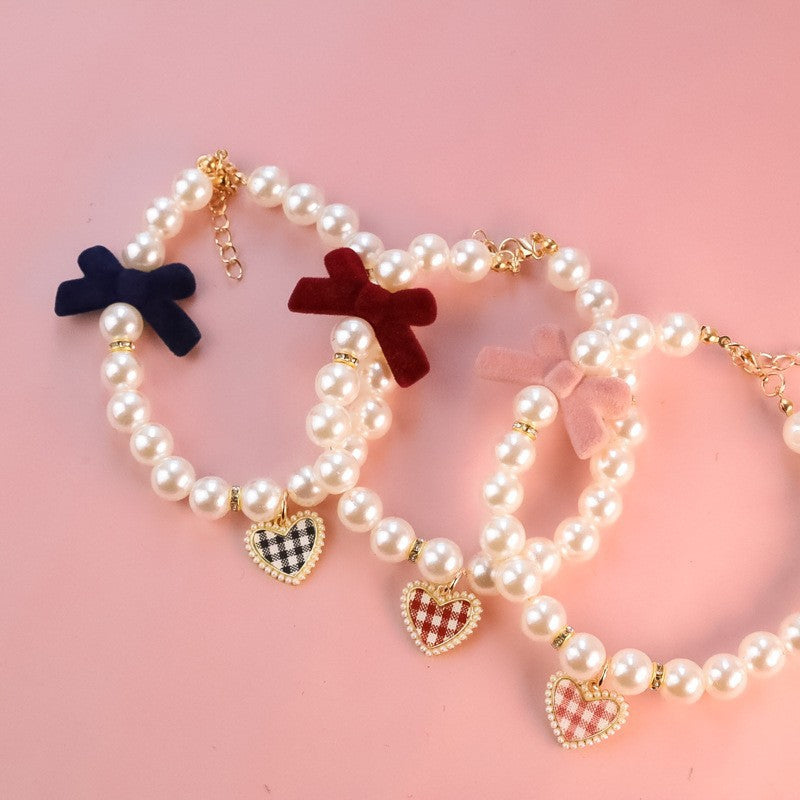 Pet Fashion Personality Retro Advanced Texture Bow