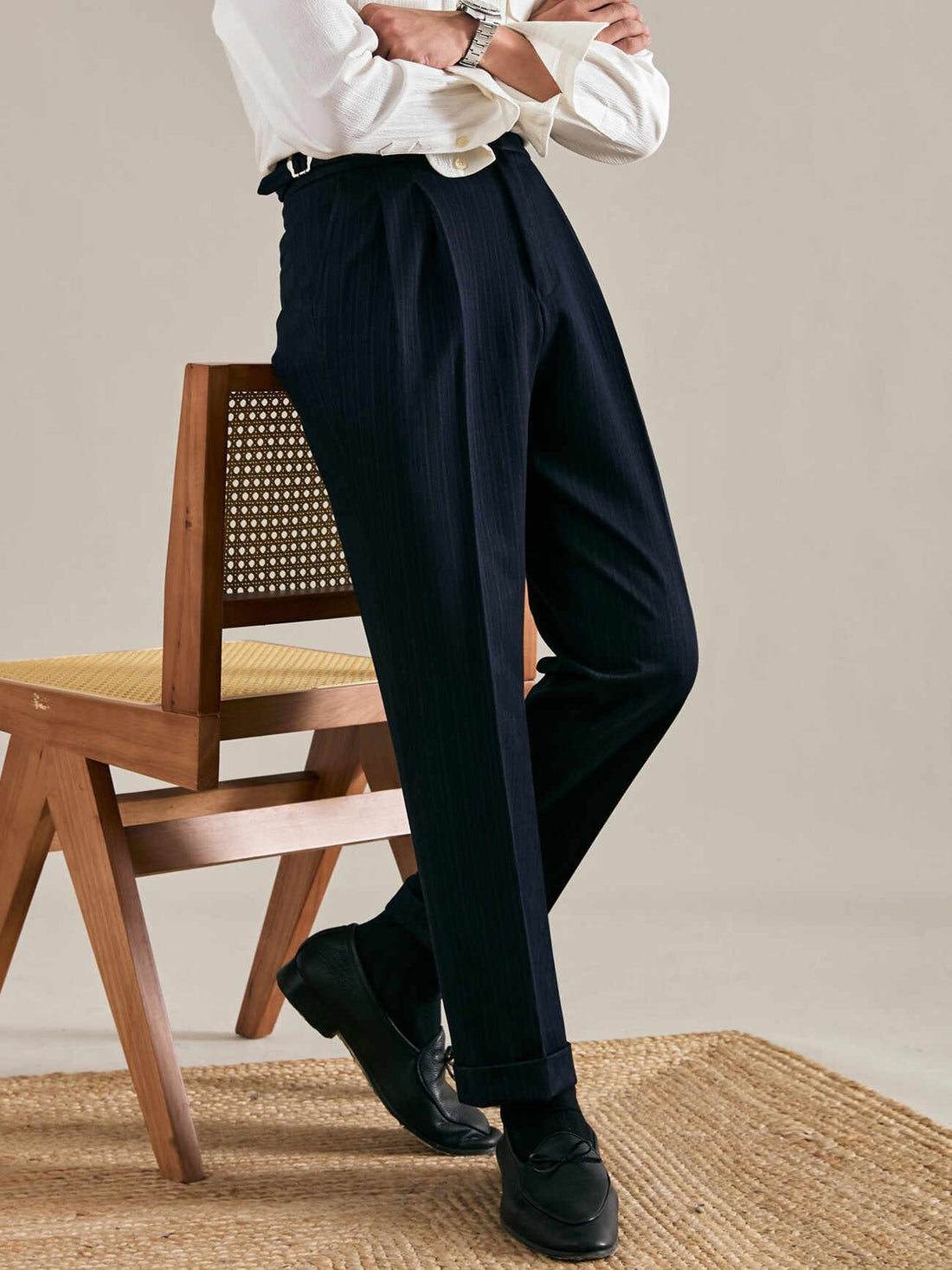 New Men's Casual Pants Advanced Draped Pants