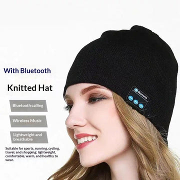 Bluetooth 50 Knitted Hat Simple Solid-Color Hip-Hop Style