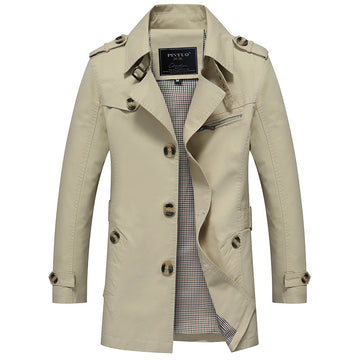 Casual Black Slim Fit Cotton Side Seam Sidekick Single-breasted Jacket