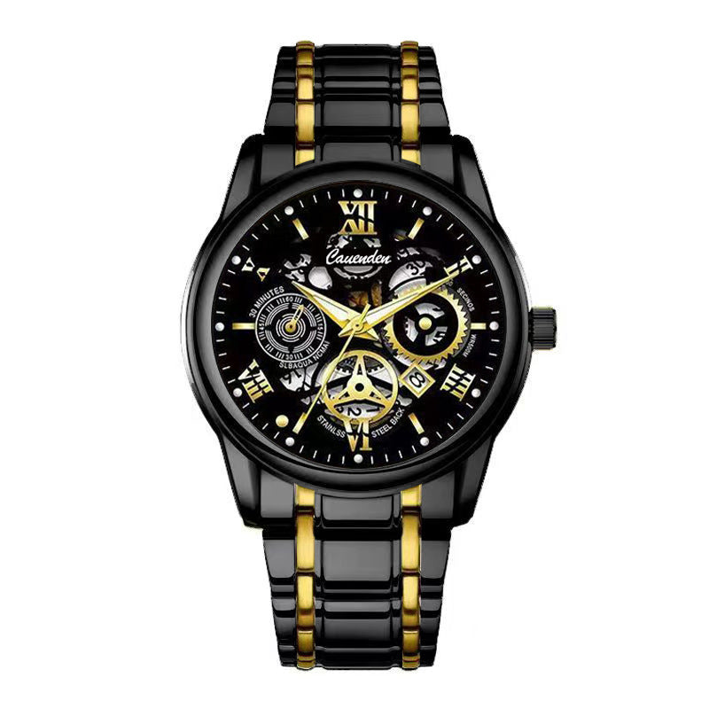 Waterproof Luminous Hollow Out Mens Watch