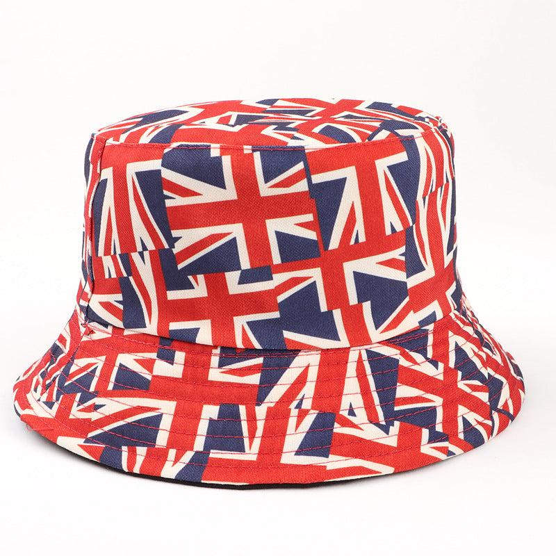 Printed Reversible Fisherman Hat Sun Hat