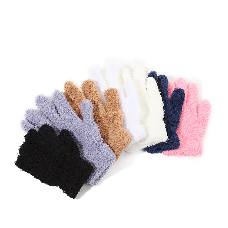 Crafts Wool Gloves Plate Walnut