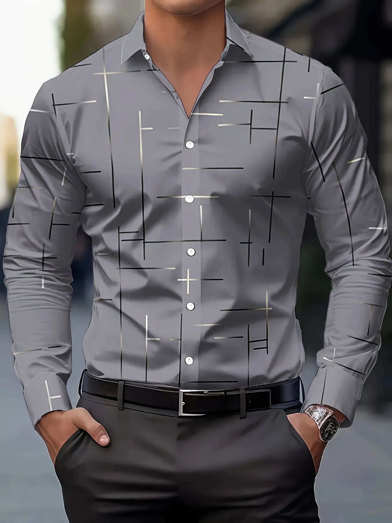 Men's Printed Fashion Casual Shirt