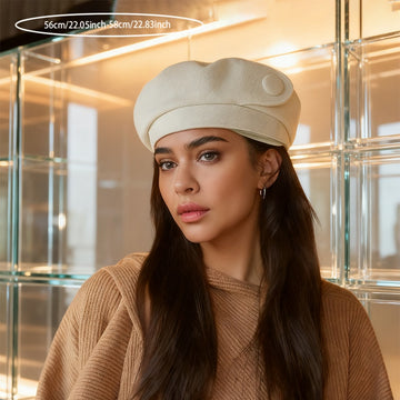 A British-style Casual Painter Hat That Is Versatile And Can Show Off Your Face