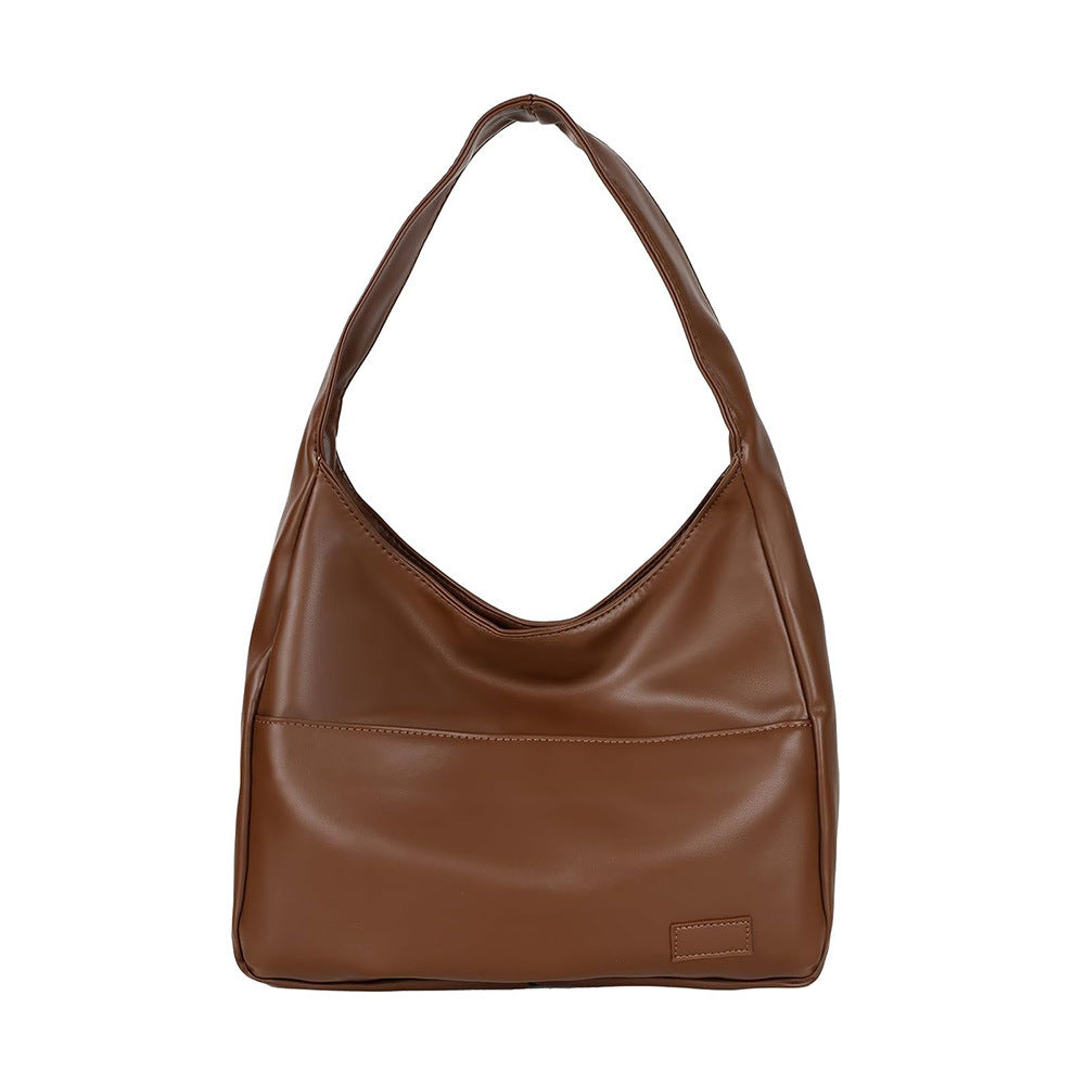 Soft Leather Tote For Commuting, Versatile For College Students And Women