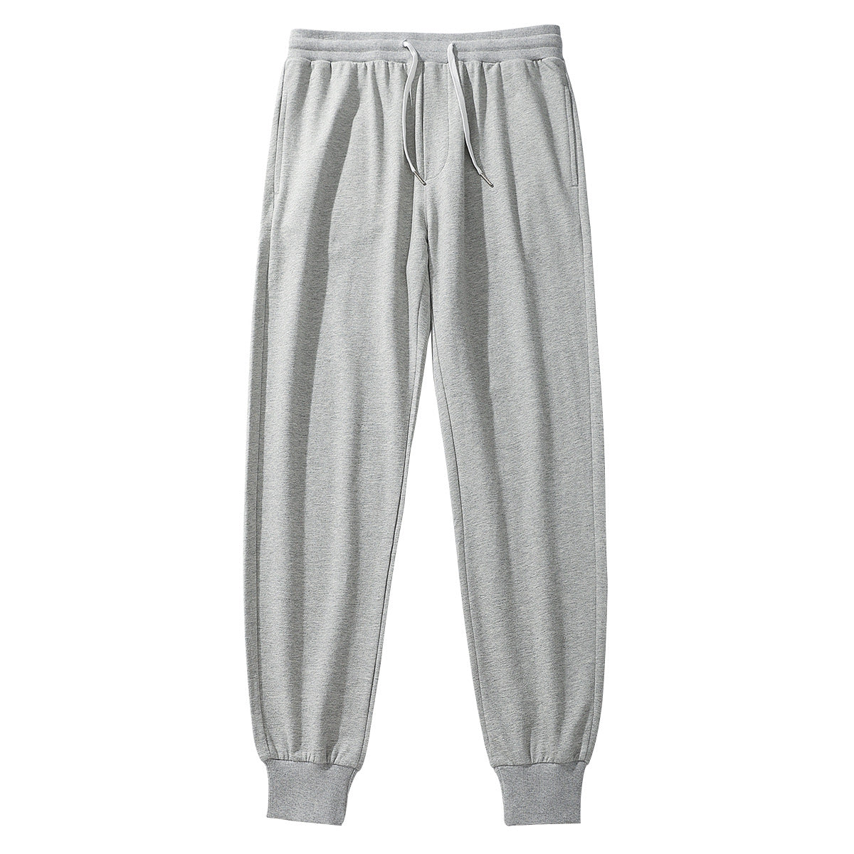 Men's Cotton Sports Casual Pants Drawstring Loose Slimming
