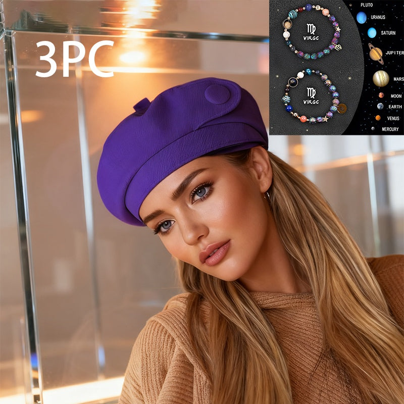 A British-style Casual Painter Hat That Is Versatile And Can Show Off Your Face