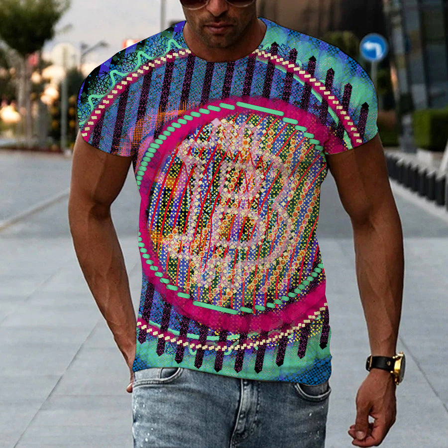 New Men's Printed - 3D T-shirt Short Sleeve