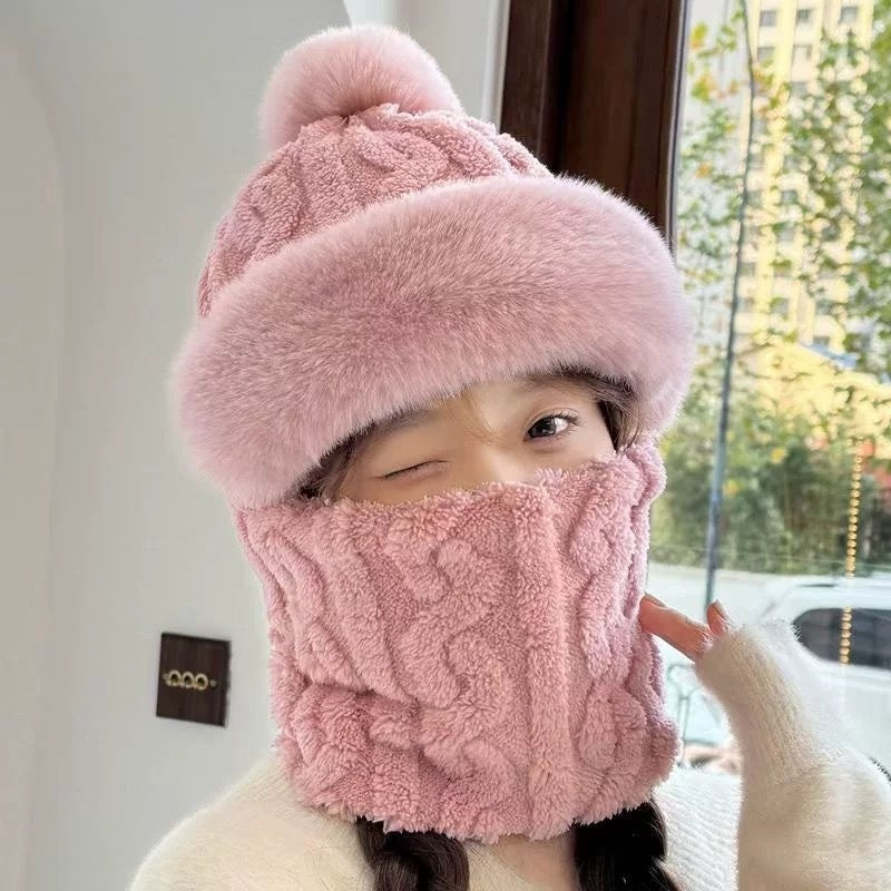 Pullover Hat Scarf Integrated All-match Electric Car Cycling Warm Artifact Windproof Neck Protection