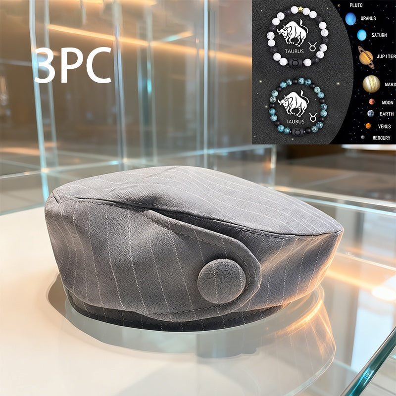 A British-style Casual Painter Hat That Is Versatile And Can Show Off Your Face